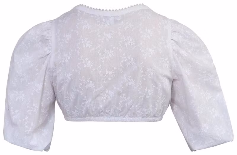 MarJo " Atzesberg " dirndl blus med 3/4 ärm , vit