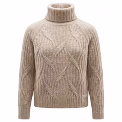 SIX-O-SEVEN Polotröja Flätad , beige