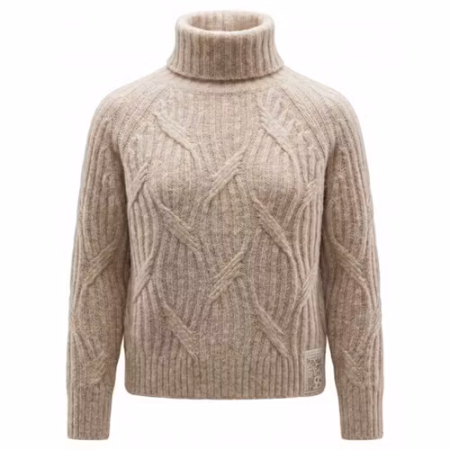 SIX-O-SEVEN Polotröja Flätad , beige