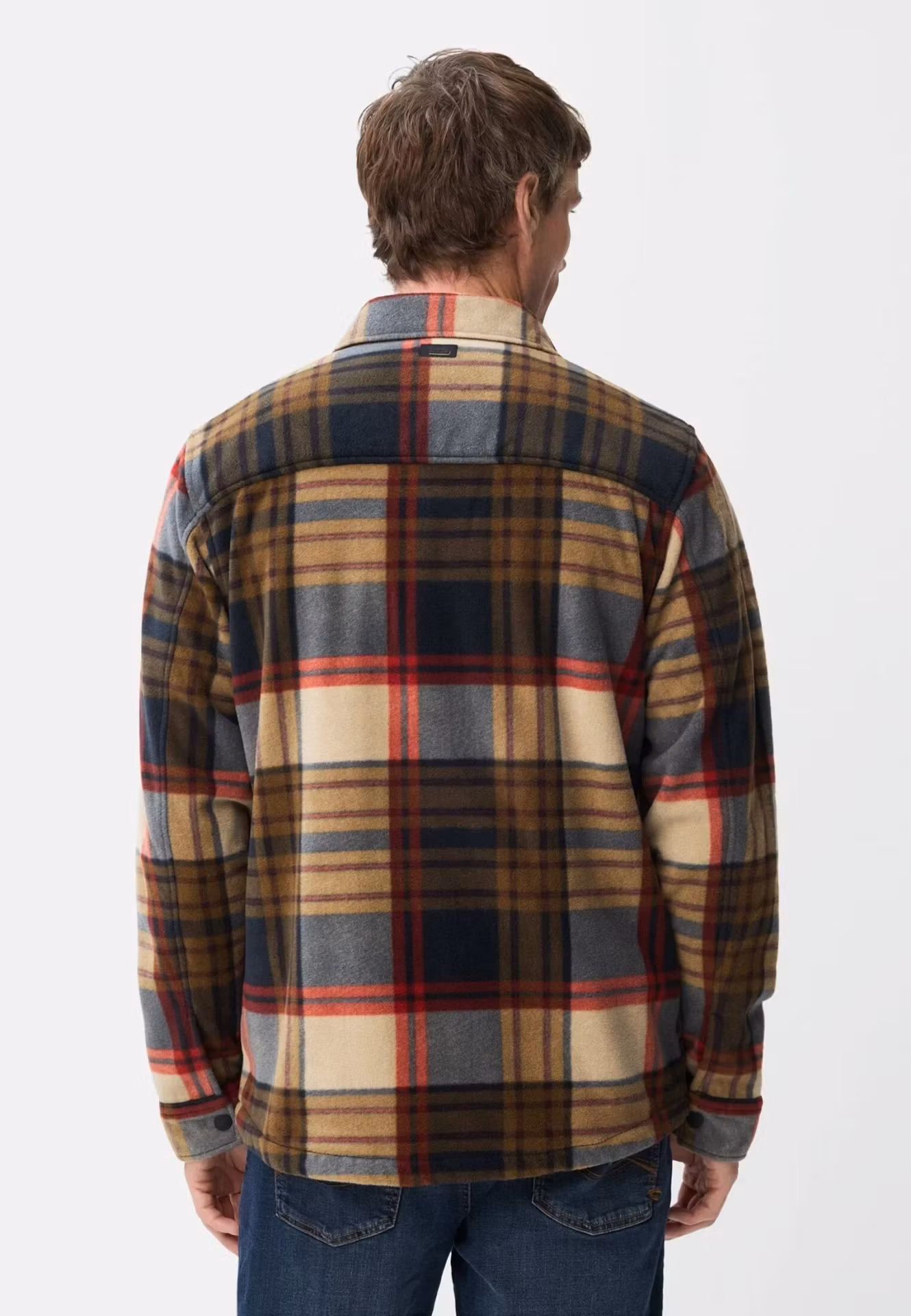 Camel Active Overshirt " rutig fleece" , light brown