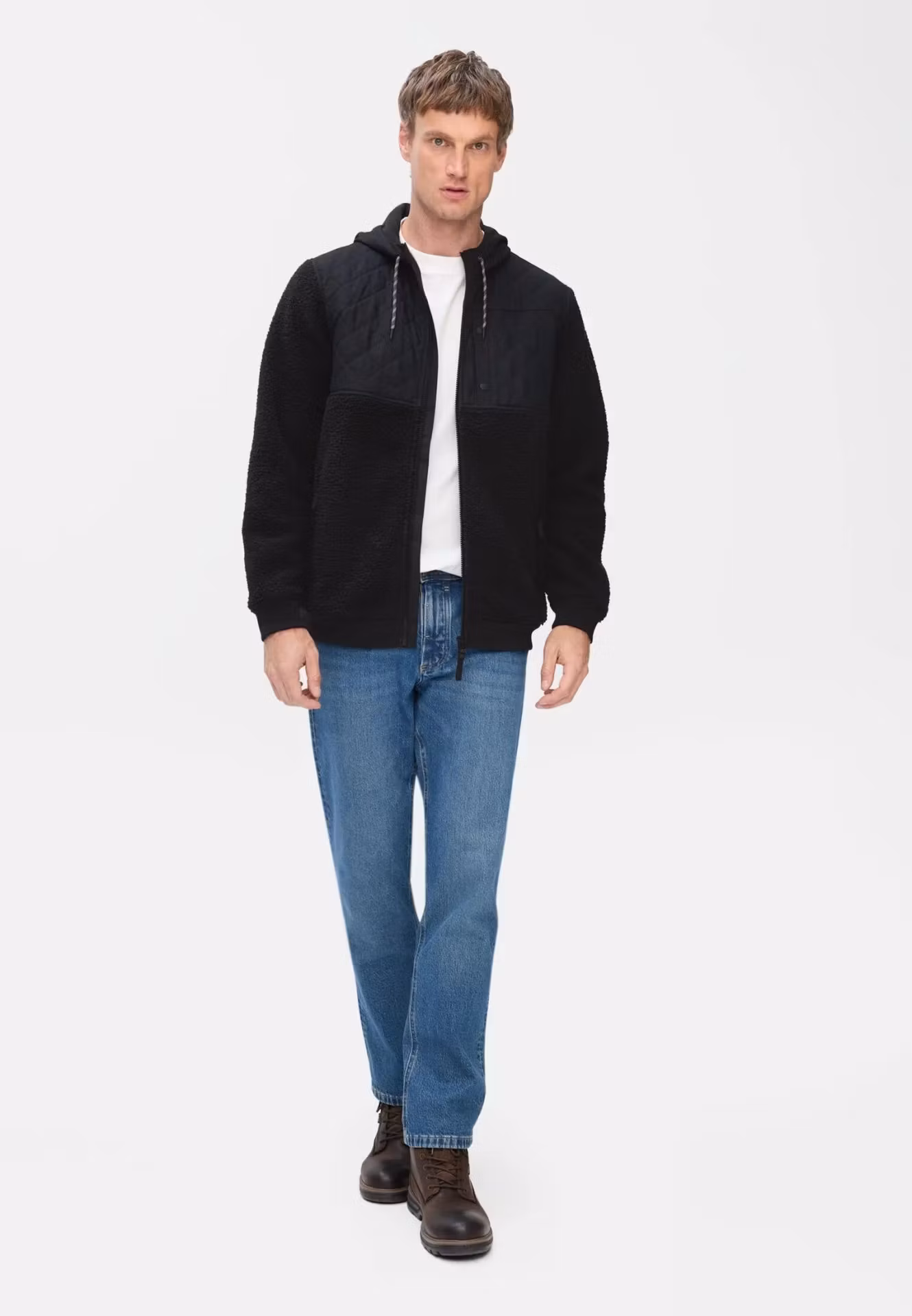 Camel Active Teddyjacka med kapujong , Navy