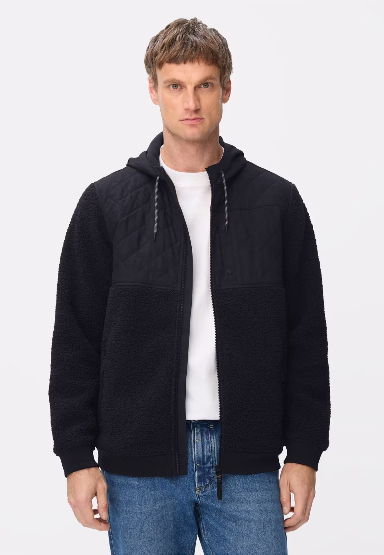 Camel Active Teddyjacka med kapujong , Navy