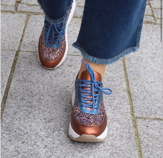 THE SHOE BAKERY " Poppy Sneaker " , Caramel