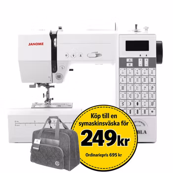 Janome Embla + extra pressarfötter Demoex