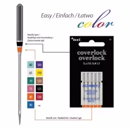 Coverlock/overlock Nålar - 5-pack