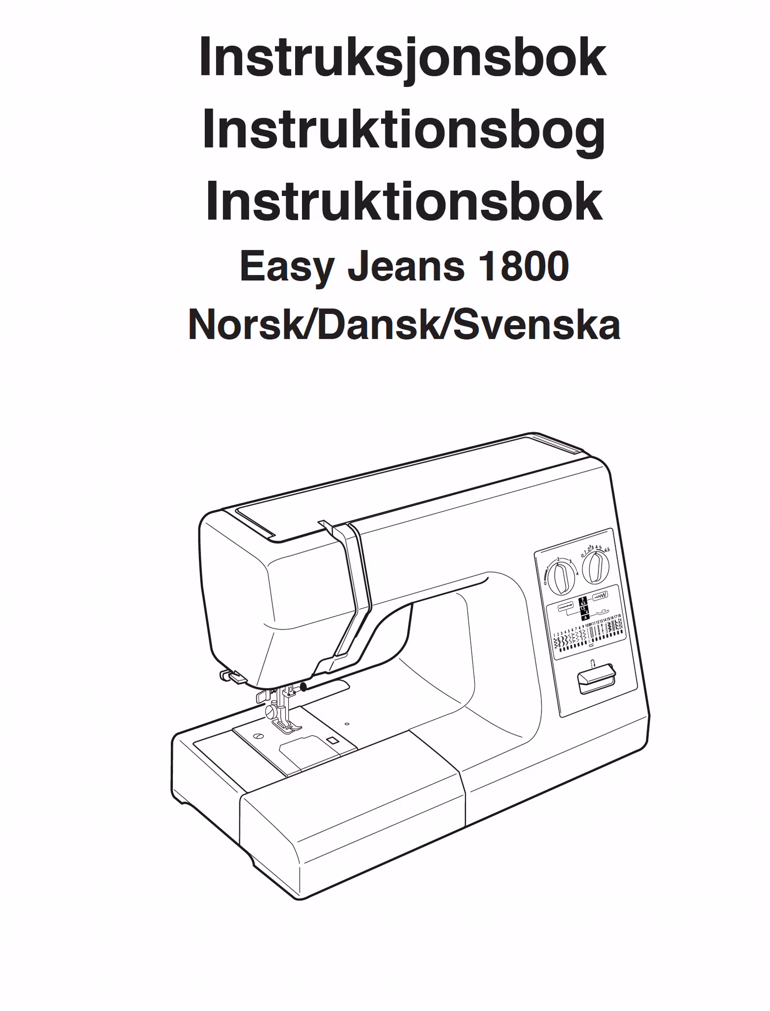 Bruksanvisning Janome Easy Jeans