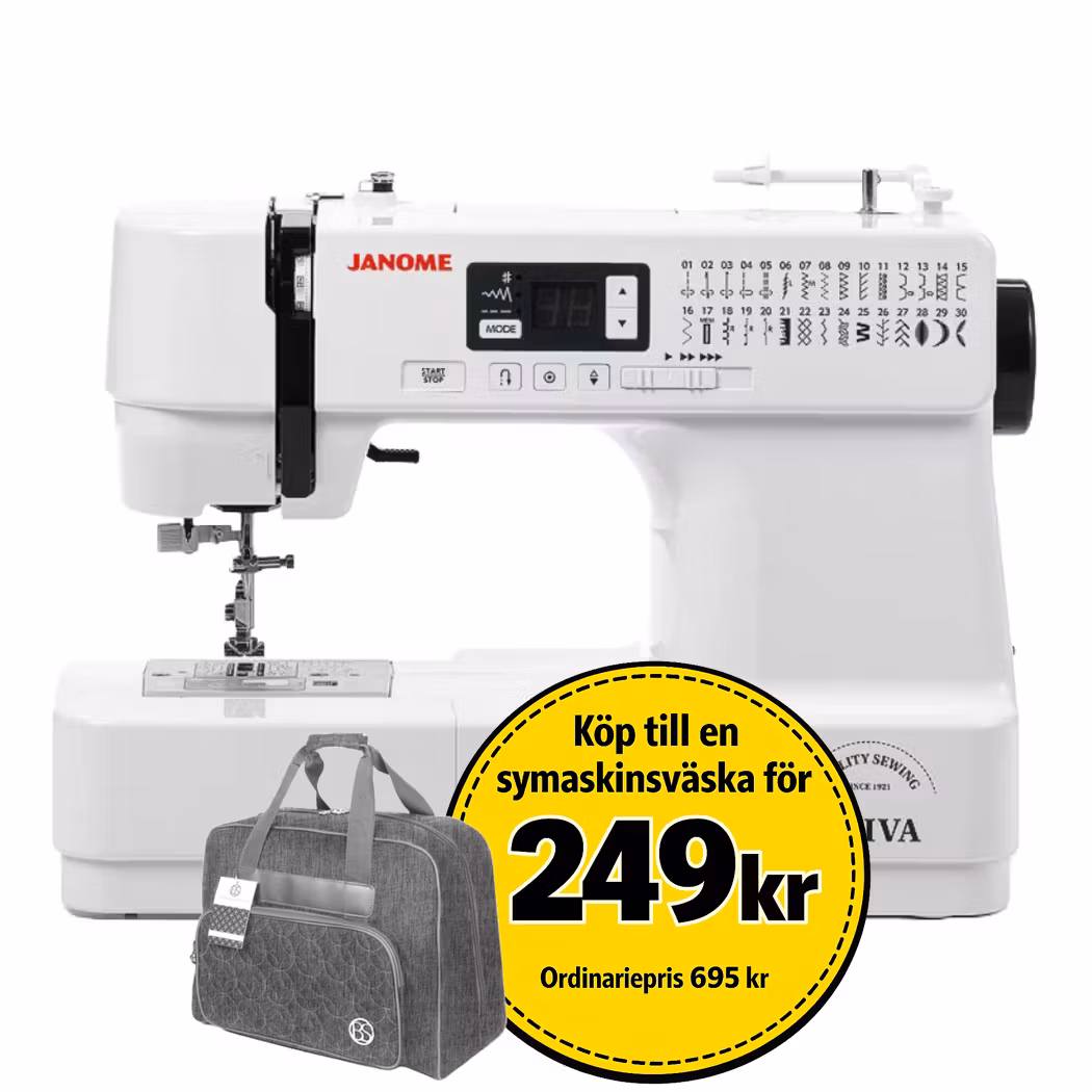 Janome Driva - Liten, enkel och lätt symaskin