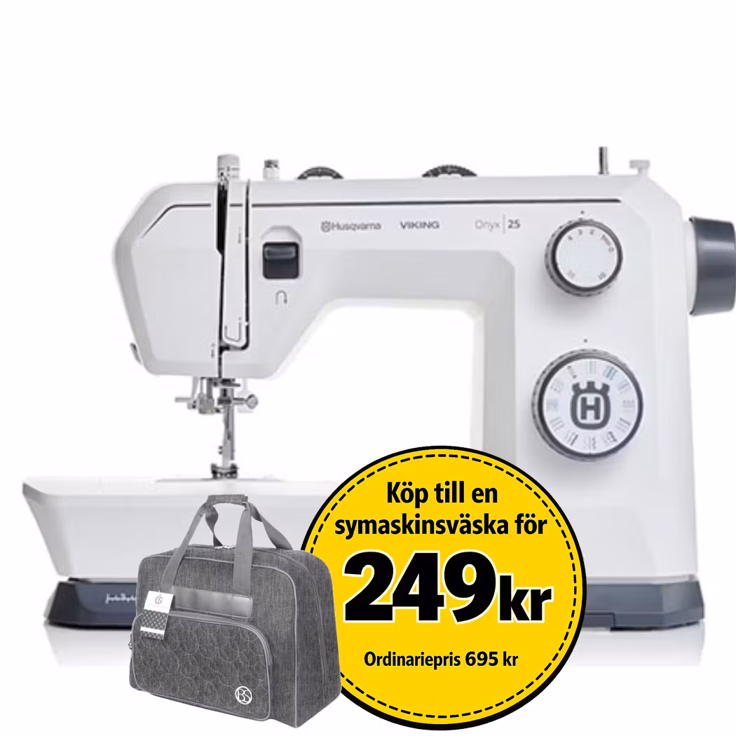 Husqvarna ONYX 25 – Mekanisk symaskin med 32 sömmar