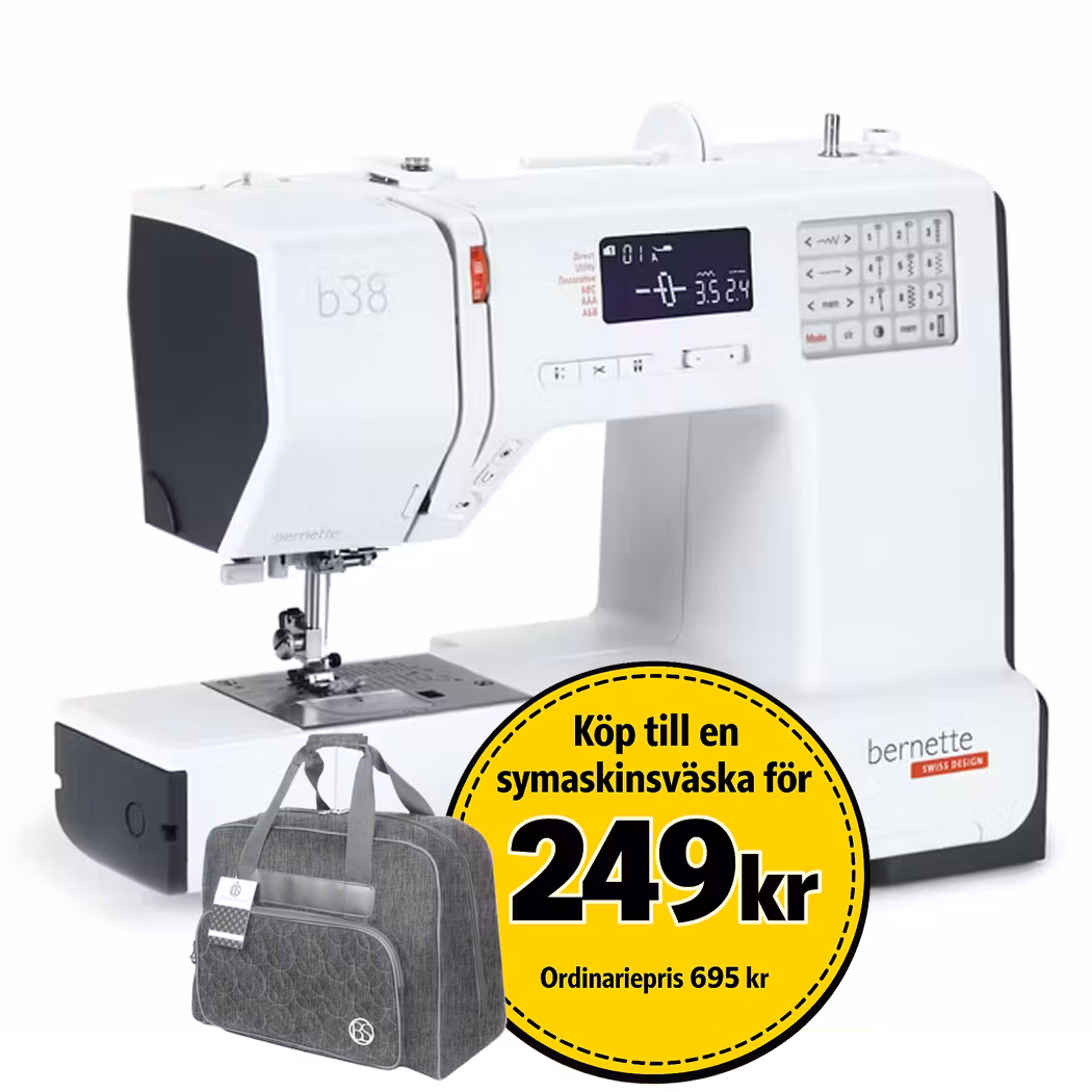 Bernette B38 - Datoriserad Symaskin – 394 Sömmar och Funktioner