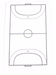 Taktiktavla Whiteboard för Handboll (1-pack)