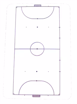Taktiktavla  Whiteboard för Futsal (1-pack)
