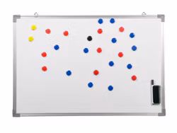 Taktiktavla Whiteboard 60 x 45 cm Neutral