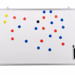 Taktiktavla Whiteboard 60 x 45 cm Neutral