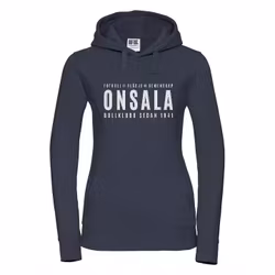 OBK Hoodie Mörkblå Med Vitt Tryck Dam
