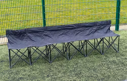 Hopfällbar och portabel avbytarbänk