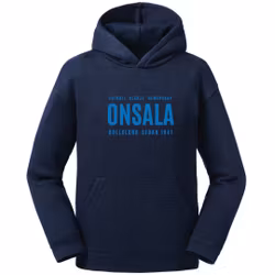 OBK Hoodie Mörkblå Med Blått Tryck Herr/Barn