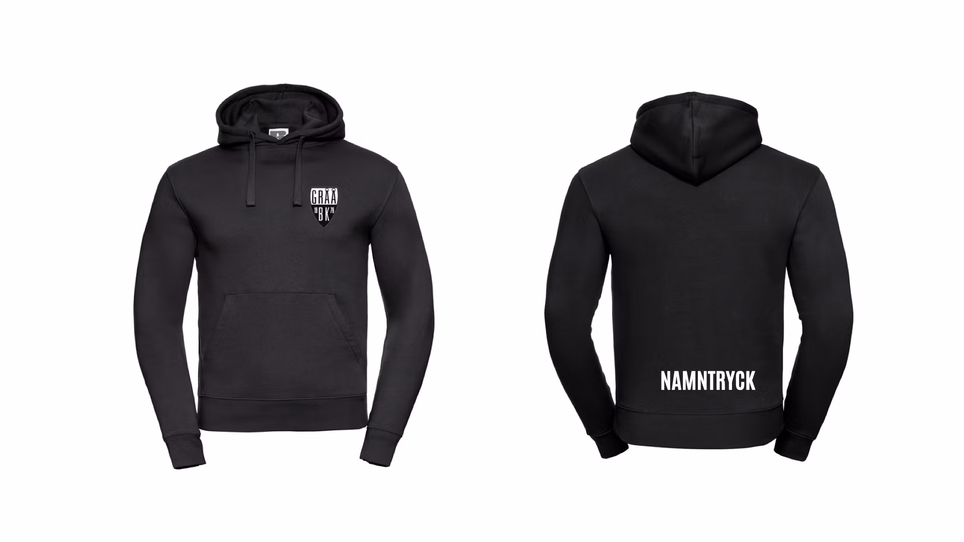 Gråå BK Hoodie med klubbmärke