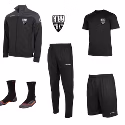 Gråå BK Träningspaket STORT (5 delar) Unisex-Svart T-shirt