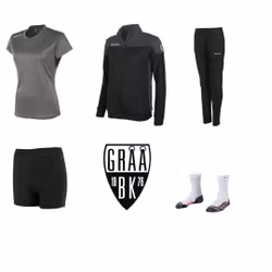 Gråå BK Träningspaket STORT (5 delar) DAM-Grå T-Shirt