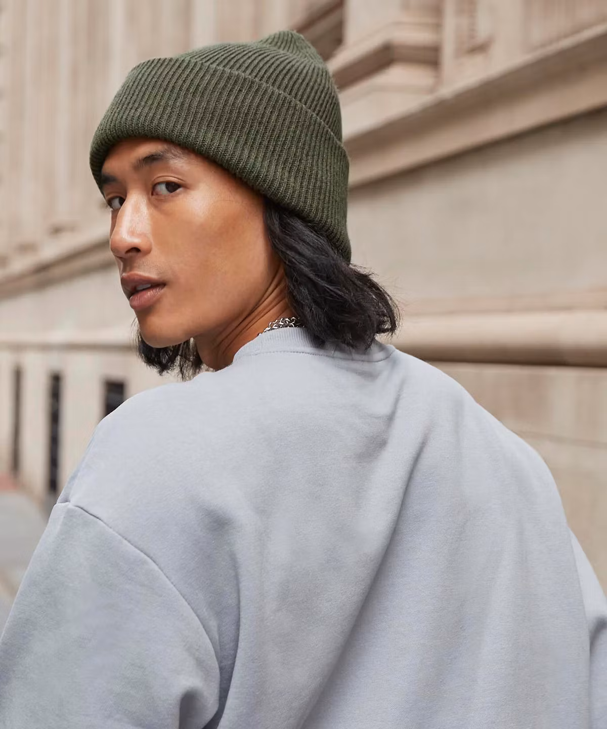 Classic engineered deep-cuffed beanie