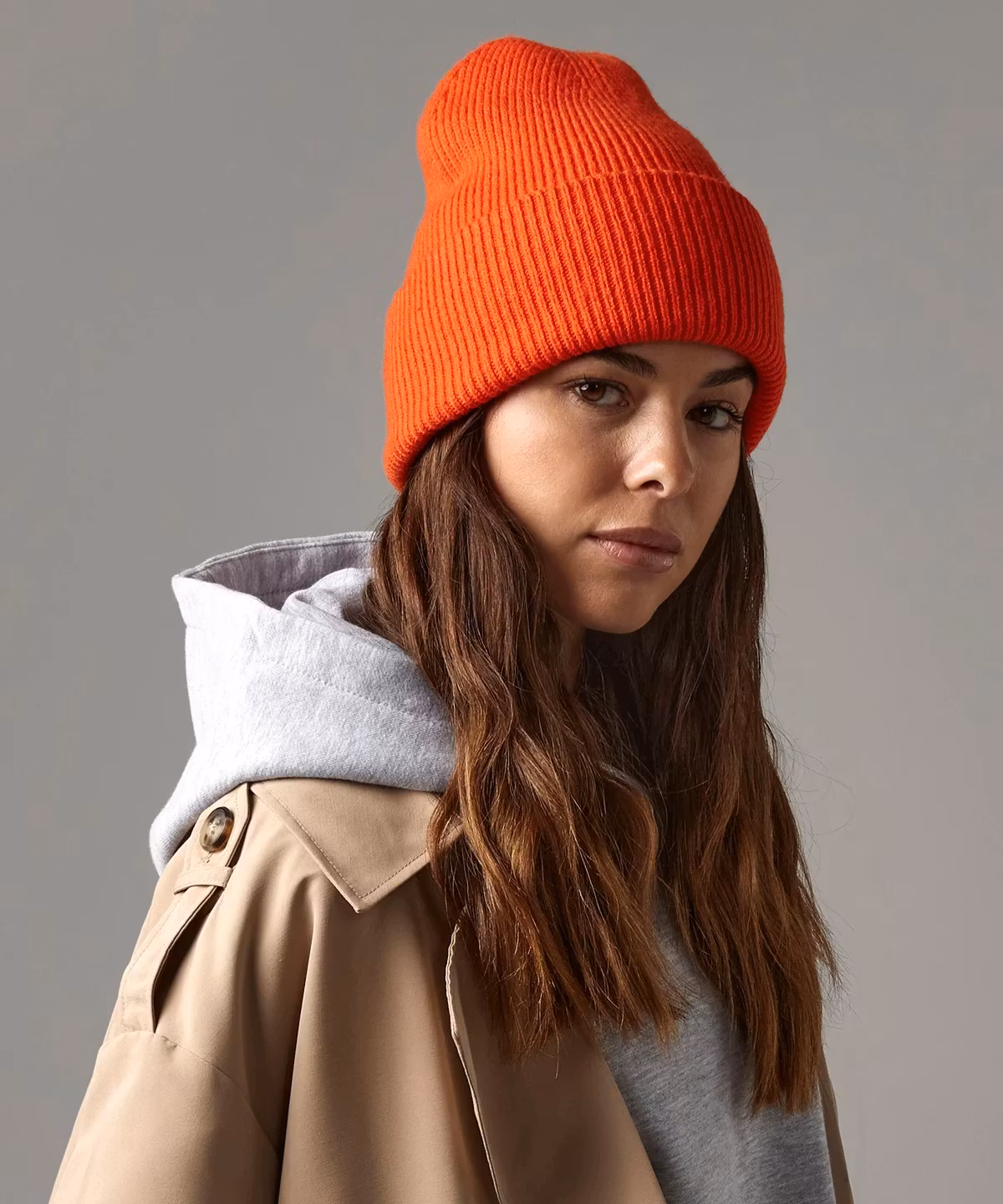 Classic engineered deep-cuffed beanie