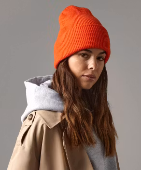 Classic engineered deep-cuffed beanie