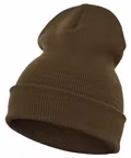 Heavyweight long beanie. Approximately 12" long uncuffed.