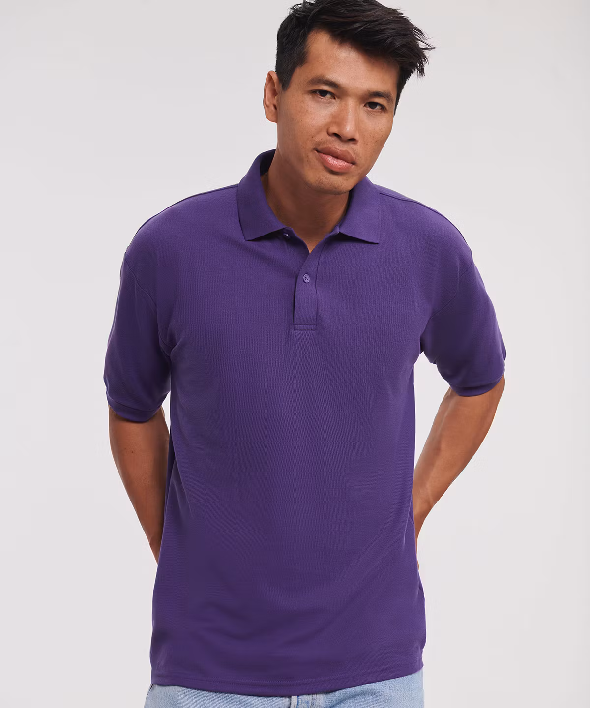 Classic polycotton piké Herr