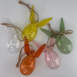 Hängande kanin påskägg S GUL