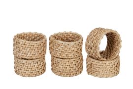 Servettring Flätad Korg Natur 6 pack