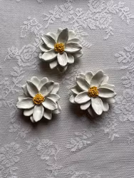 Dekor blomma vit