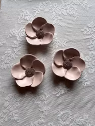 Dekor blomma rosa slät