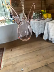 Hängande kanin påskägg ROSA  S