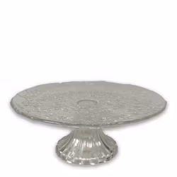 Kak/tårtfat på fot klart glas