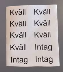 Dekal foderhinkar 10 cm