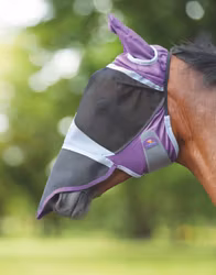 Shires Deluxe Fluguva med öron och nos - Lila