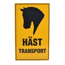 V-PLAST Hästtransportskylt