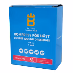 Eclipse Biofarmab Kompress för häst 5x5 cm 5-pack