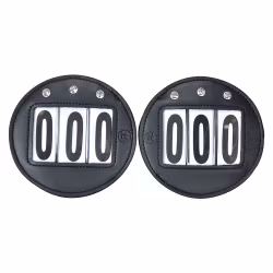 HS Nummerlapp Veganläder 2-pack