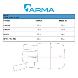 Arma Sports Boots (benskydd), Svart