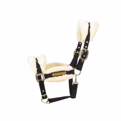 Kentucky Horsewear Nylon Sheepskin Halter Soft