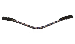 SC Browband with White/Blue/Pink crystals