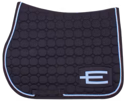 Hoppschabrak med E-logga Svart/Ljusblå