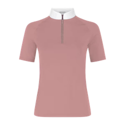 Kentucky Horsewear Show Shirt Women Classic with Glitter Zipper Short Sleeve