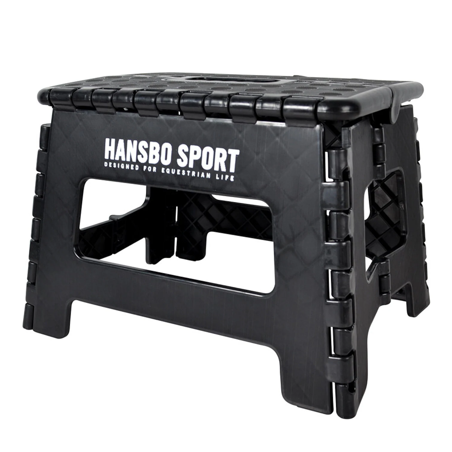 HS Stallpall Ihopfällbar Svart