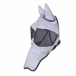 Shires FlyGuard Sun Shade Flughuva med Nos, White