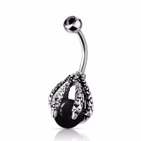 Navelpiercing med klohand