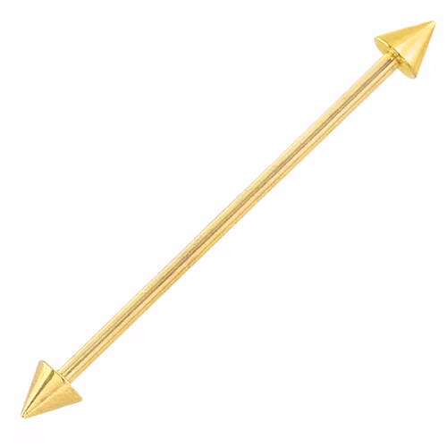 Guldfärgad industrial med konor