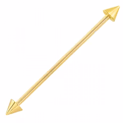 Guldfärgad industrial med konor