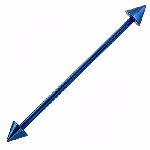 Blåmetallic industrial med konor